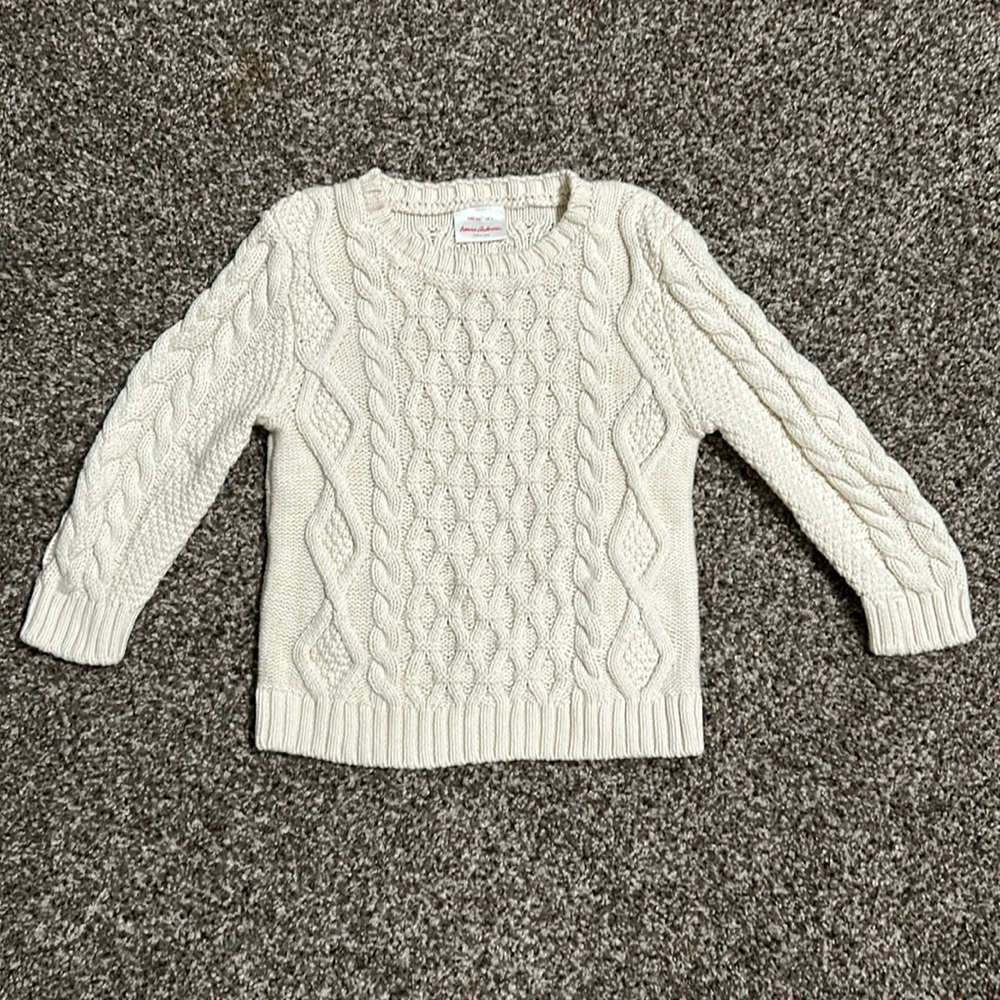 Hanna Andersson cable knit sweater